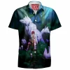 Anime Hawaiian-Shirt, Mononoke Hime Hawaiian-Shirt, Princess Mononoke Hawaiian-Shirt, Ghibli Hawaiian-Shirt