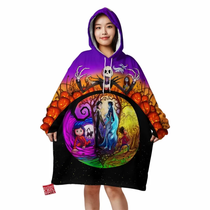 Nightmares Before Christmas Blanket Hoodie