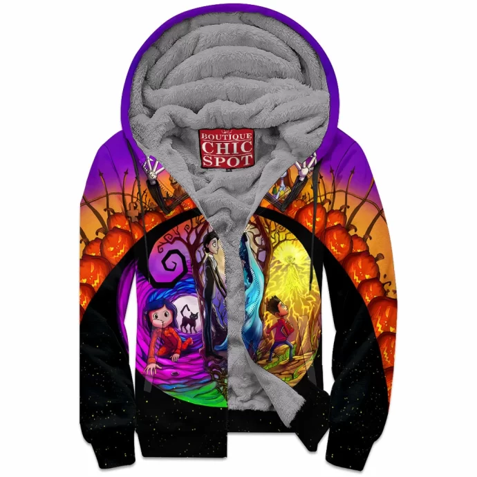 Nightmares Before Christmas Zip Fleece Hoodie