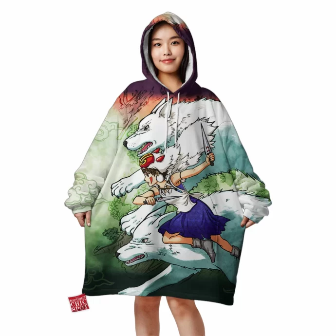 Ghibli Mononoke Hime Blanket Hoodie