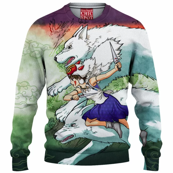 Ghibli Mononoke Hime Knitted Sweater