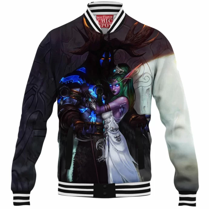 Tyrande And Malfurion Warcraft Baseball Jacket