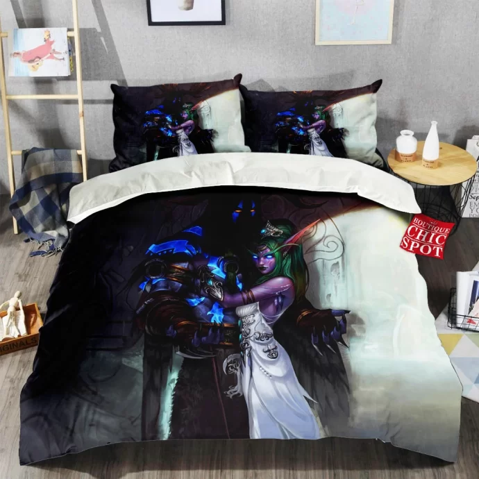 Tyrande And Malfurion Warcraft Bedding Set