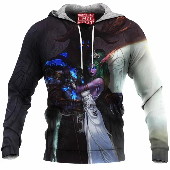 Tyrande And Malfurion Warcraft Fleece Hoodie