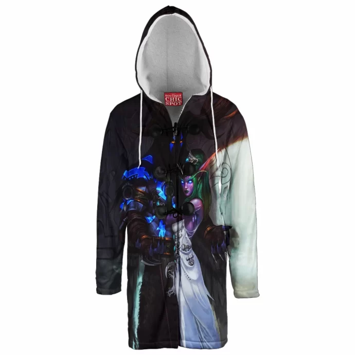 Tyrande And Malfurion Warcraft Hooded Cloak Coat