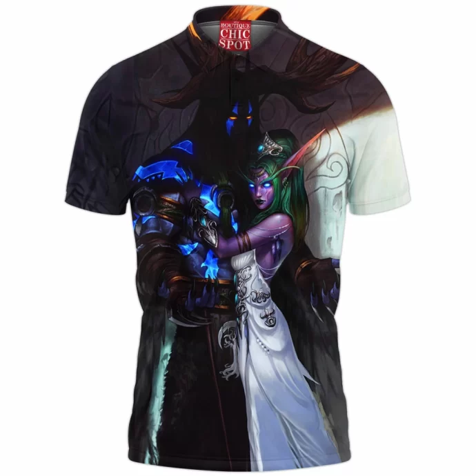 Tyrande And Malfurion Warcraft Polo Shirt