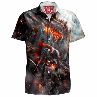 Deathwing Hawaiian-Shirt, Game Hawaiian-Shirt, Dota Hawaiian-Shirt, Warcraft Hawaiian-Shirt