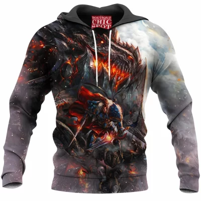 Deathwing Hoodie, Game Hoodie, Dota Hoodie, Warcraft Hoodie