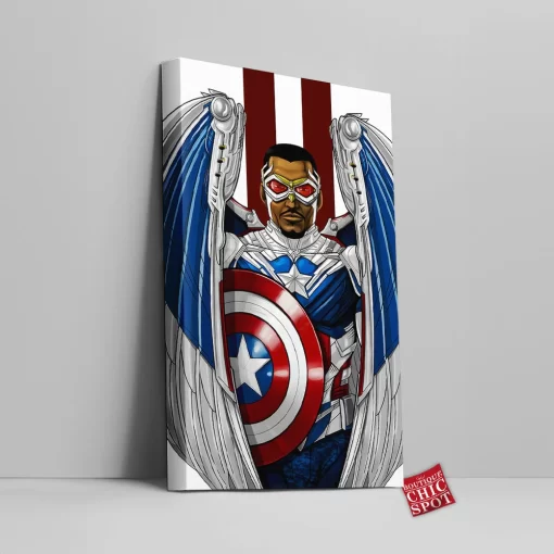 Captain America Falcon Canvas Wall Art