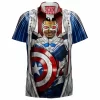 Captain America Hawaiian-Shirt, Comic Hawaiian-Shirt