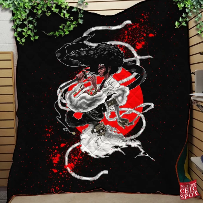 Afro Samurai Quilt Blanket