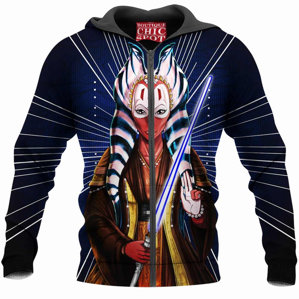 Sci-Fi Zip-Hoodie, Shaak Ti Zip-Hoodie, Star Wars Zip-Hoodie 1 M TU Boutique 1990 Zip Hoodie