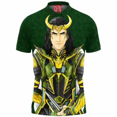 Comic Polo Shirt, Loki Polo Shirt