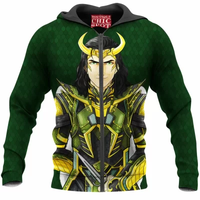 Comic Zip-Hoodie, Loki Zip-Hoodie