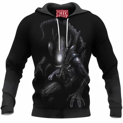 Alien Hoodie, Horror Hoodie, Sci-Fi Hoodie