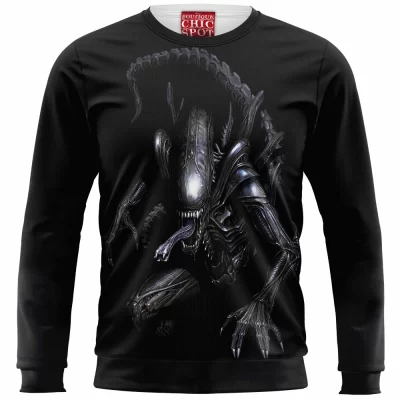 Horror Zip Sweatshirt, Alien Zip Sweatshirt