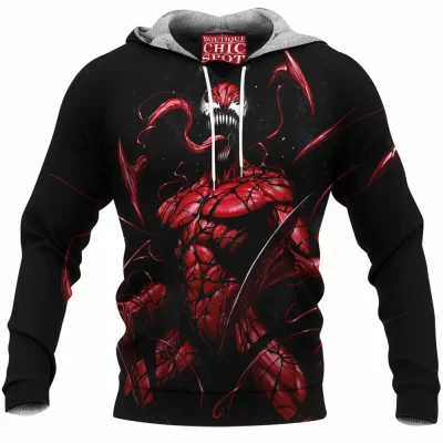 Carnage Fleece-Hoodie, Comic Fleece-Hoodie