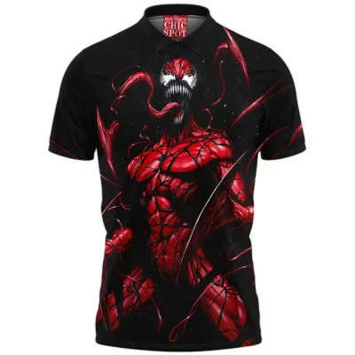 Carnage Polo Shirt, Comic Polo Shirt
