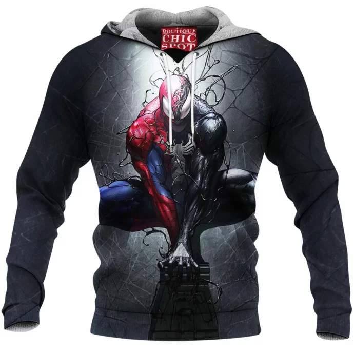 Symbiote Spider-man Fleece Hoodie