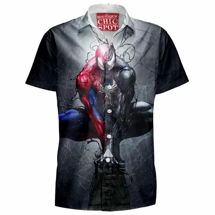 Symbiote Spider-man Hawaiian Shirt