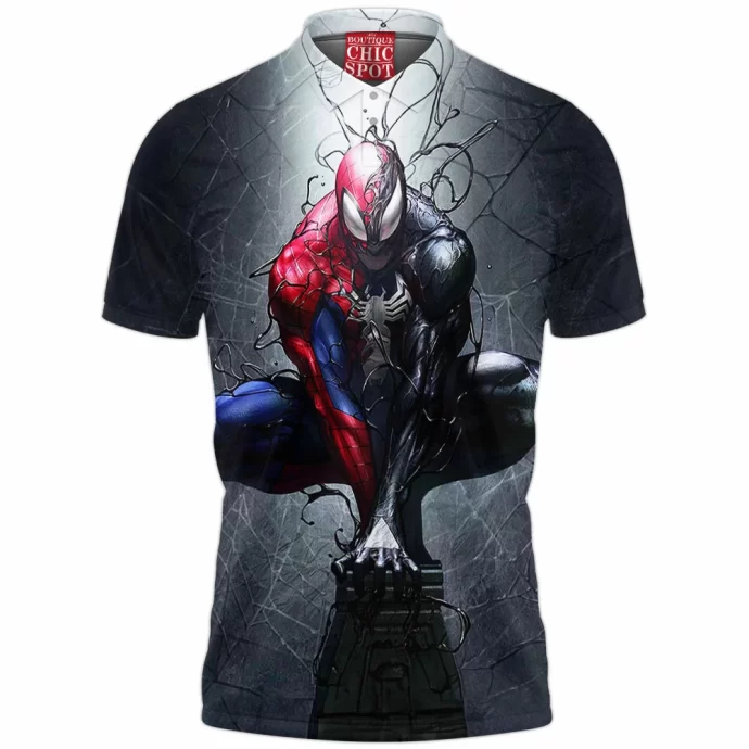 Symbiote Spider-man Polo Shirt