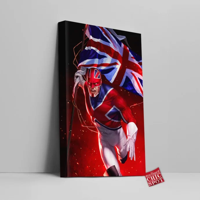 Captain Britain Canvas Wall Art