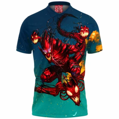 Comic Polo Shirt, Red Goblin Polo Shirt