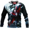 Morbius Fleece-Hoodie, Vampire Fleece-Hoodie, Comic Fleece-Hoodie