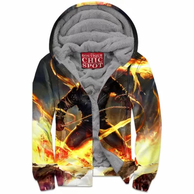 Comic Zip-Fleece-Hoodie, Ghost Rider Zip-Fleece-Hoodie