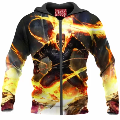 Comic Zip-Hoodie, Ghost Rider Zip-Hoodie