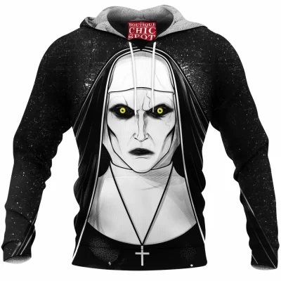Horror Fleece-Hoodie, The Conjuring Fleece-Hoodie, Valak Fleece-Hoodie
