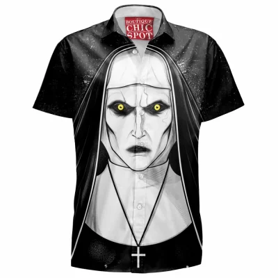 Horror Hawaiian-Shirt, The Conjuring Hawaiian-Shirt, Valak Hawaiian-Shirt