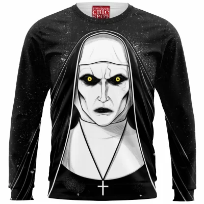 Horror Zip Sweatshirt, Valak Zip Sweatshirt, The Conjuring Zip Sweatshirt