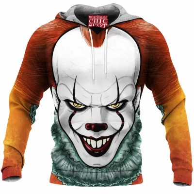 Horror Fleece-Hoodie, Pennywise Fleece-Hoodie