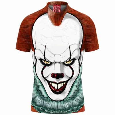 Horror Polo Shirt, Pennywise Polo Shirt