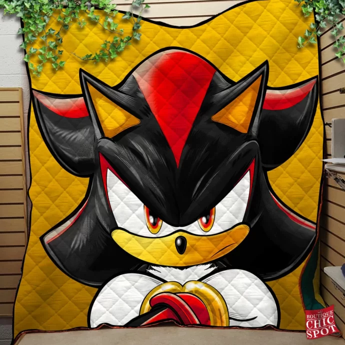 Shadow Sonic Quilt Blanket