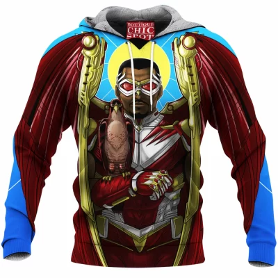 Comic Fleece-Hoodie, Falcon Sam Wilson Fleece-Hoodie
