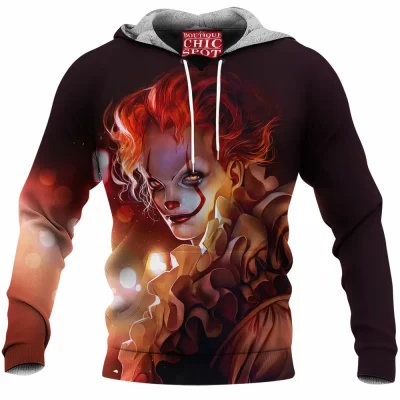 Horror Fleece-Hoodie, Pennywise Fleece-Hoodie