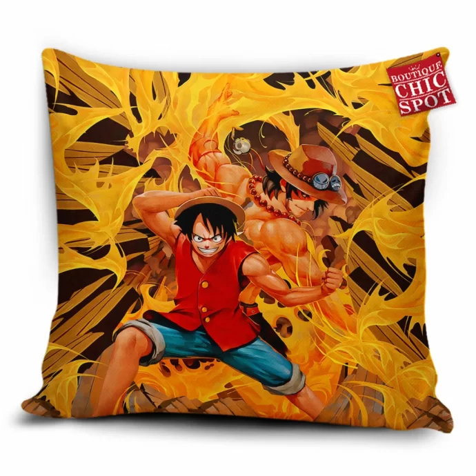 Luffy Ace One Piece Pillow Cover