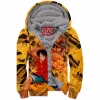 Anime Zip-Fleece-Hoodie, Monkey D Luffy Zip-Fleece-Hoodie, One Piece Zip-Fleece-Hoodie, Portgas D Ace Zip-Fleece-Hoodie