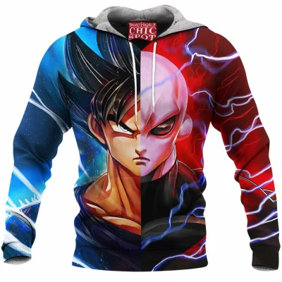 Anime Fleece-Hoodie, Dragon Ball Fleece-Hoodie, Jiren Fleece-Hoodie