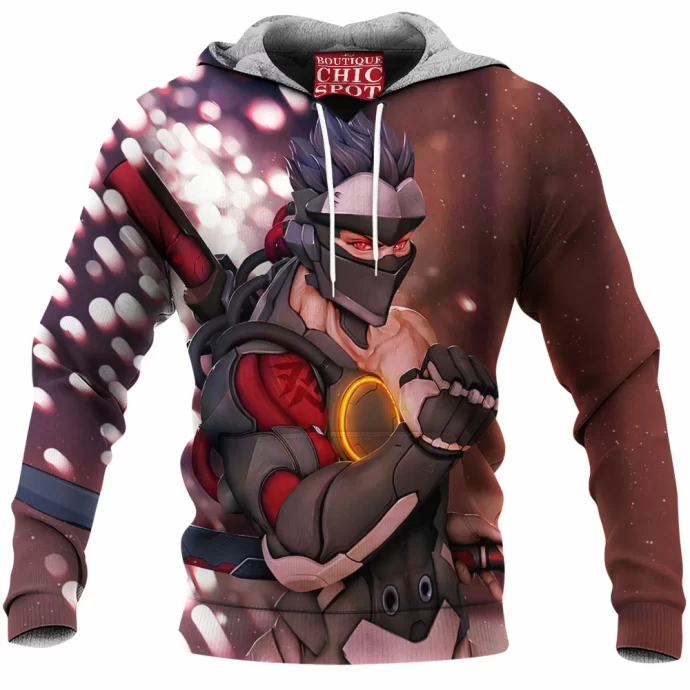 Genji Overwatch Fleece Hoodie