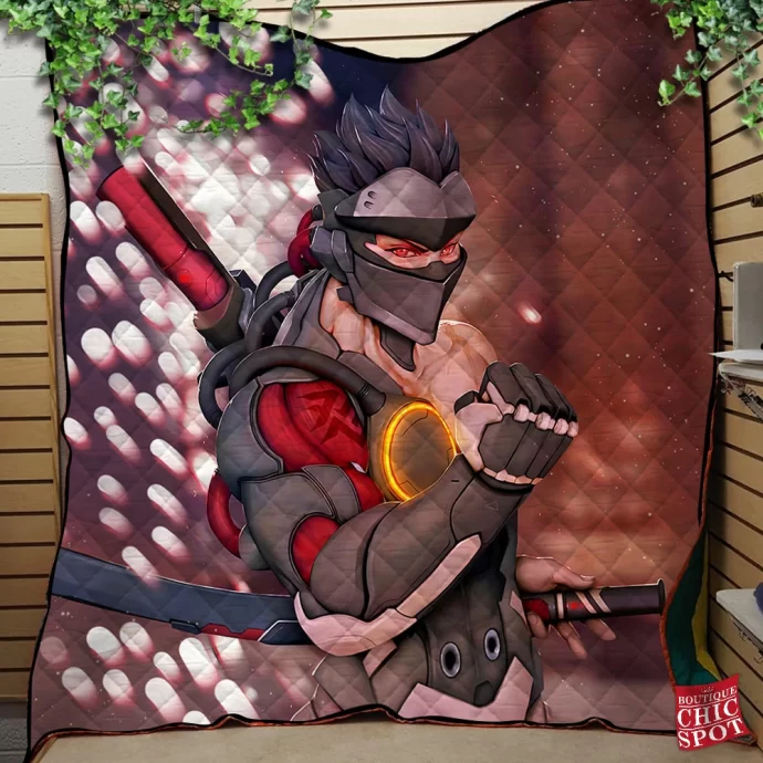 Genji Overwatch Quilt Blanket