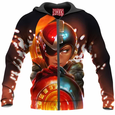 Game Zip-Hoodie, Rockman Zip-Hoodie, Megaman Zip-Hoodie