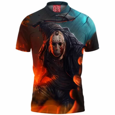 Friday The 13th Polo Shirt, Horror Polo Shirt, Jason Voorhees Polo Shirt