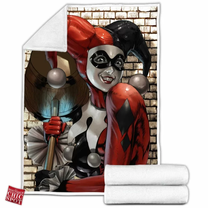 Harley Quinn Fleece Blanket