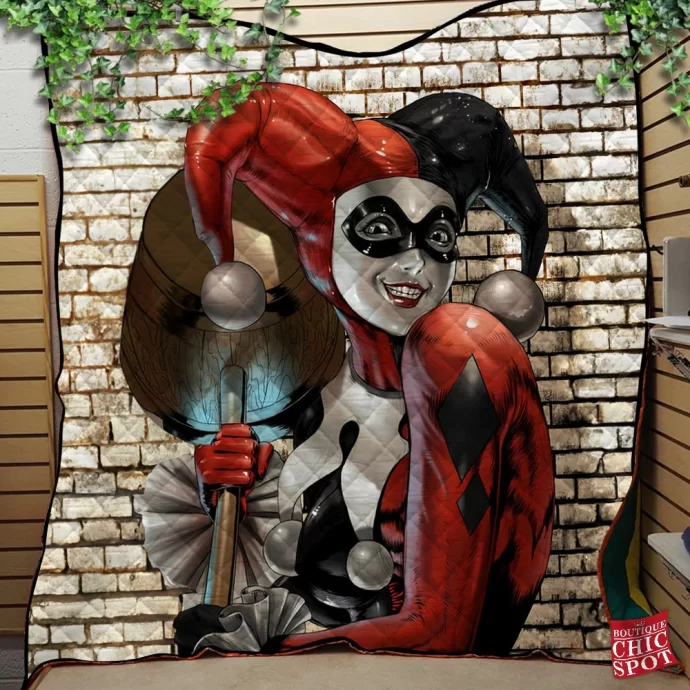 Harley Quinn Quilt Blanket