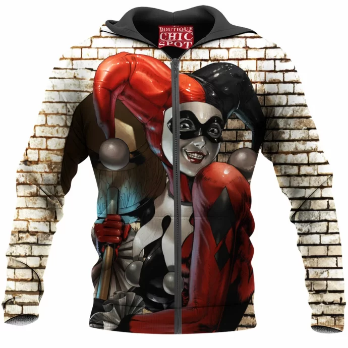 Harley Quinn Zip Hoodie