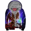 Dragon Zip-Fleece-Hoodie, Fantasy Zip-Fleece-Hoodie