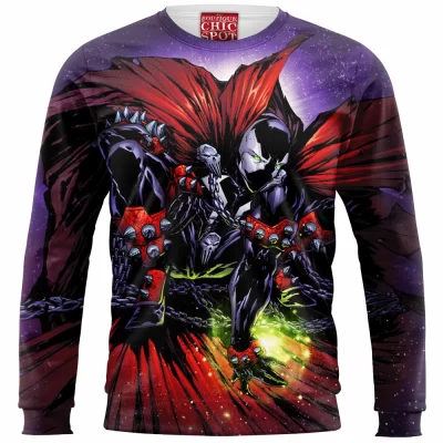 Spawn Zip Sweatshirt, Comic Zip Sweatshirt